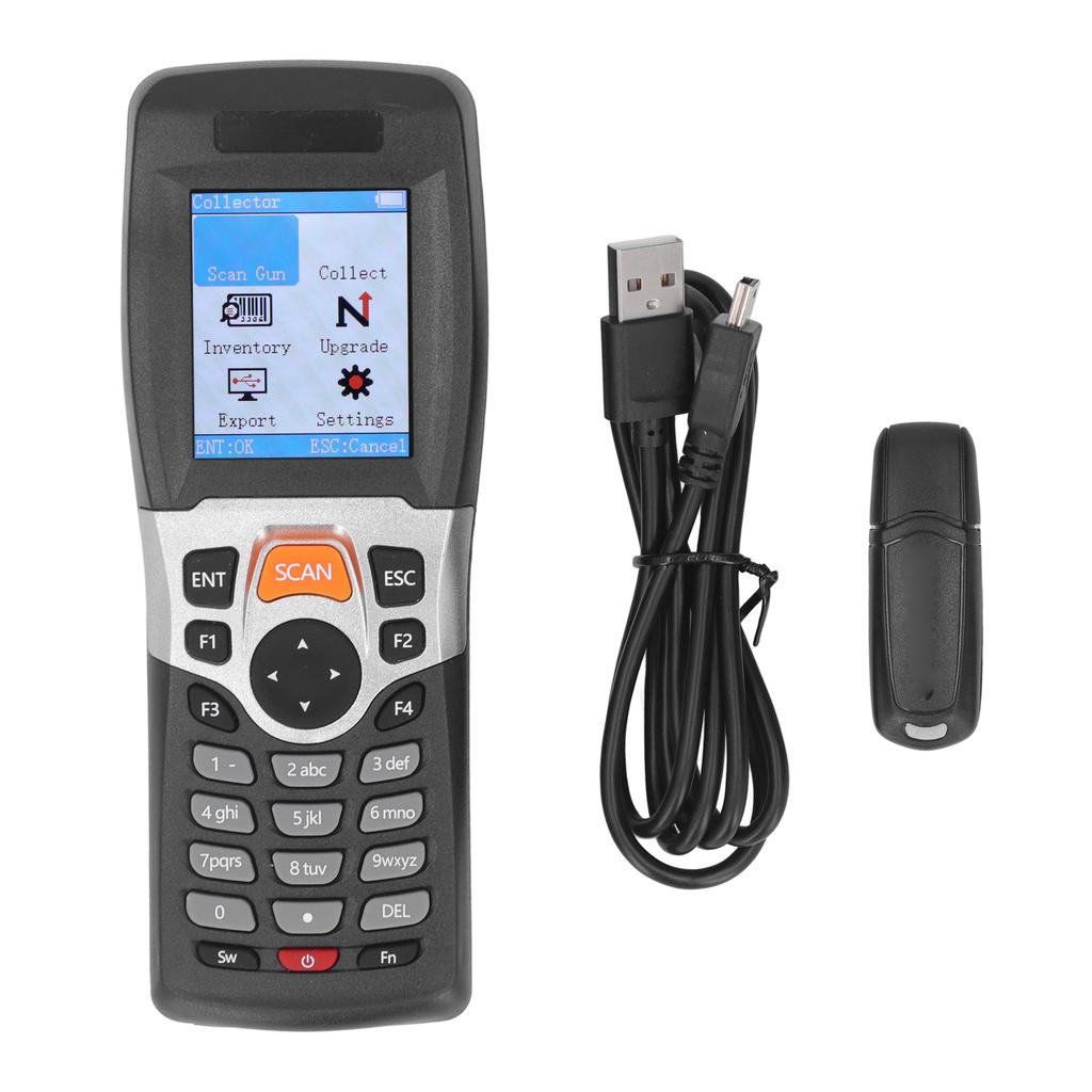 Wireless Barcode Scanner 1D 2.4GHZ 2.2 Inch Color Screen Portable Inventory Scanner