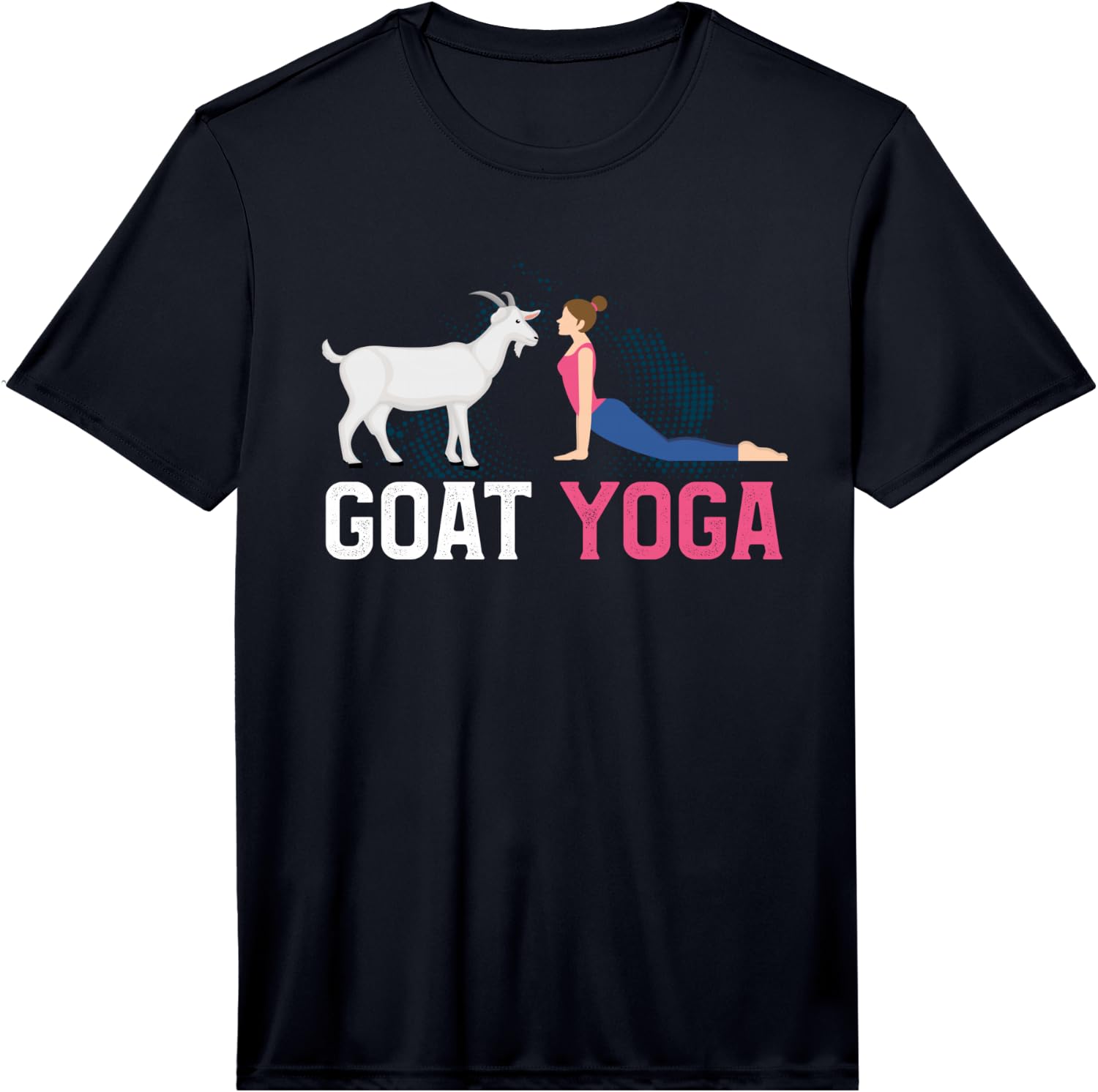 Funny Goat Woman Yoga Favorite Animal Goat Farmer Yogi Pose Performance T-Shirt Unisex T-Shirt XL