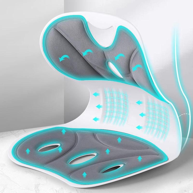 36x30x34cm Ergonomic Waist Protection Cushion Corrective Sitting Posture Support Pads Sitting for Long Time Without Getting Tired Waist Cushion