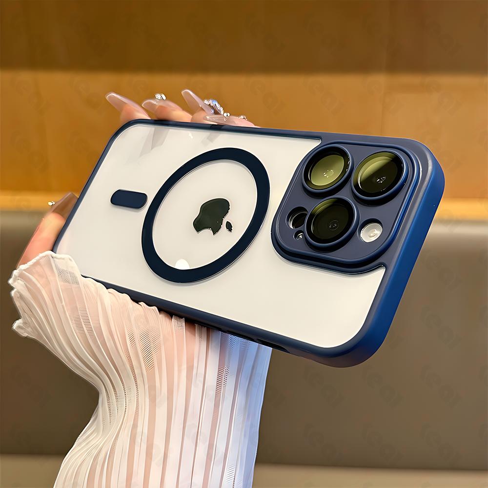 Luxury Wireless Charger For Magsafe Magnetic Case For iPhone 16e 16 15 14 13 12 11 Pro X XR XS Max 7 8 Shockproof Bumper Cover