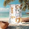 Custom Name Ultra-Soft Beach Towel with Animals Theme,Ideal for Pool - Camping, Diving - Perfect Travel Essential, Vibrant Beach Towel.