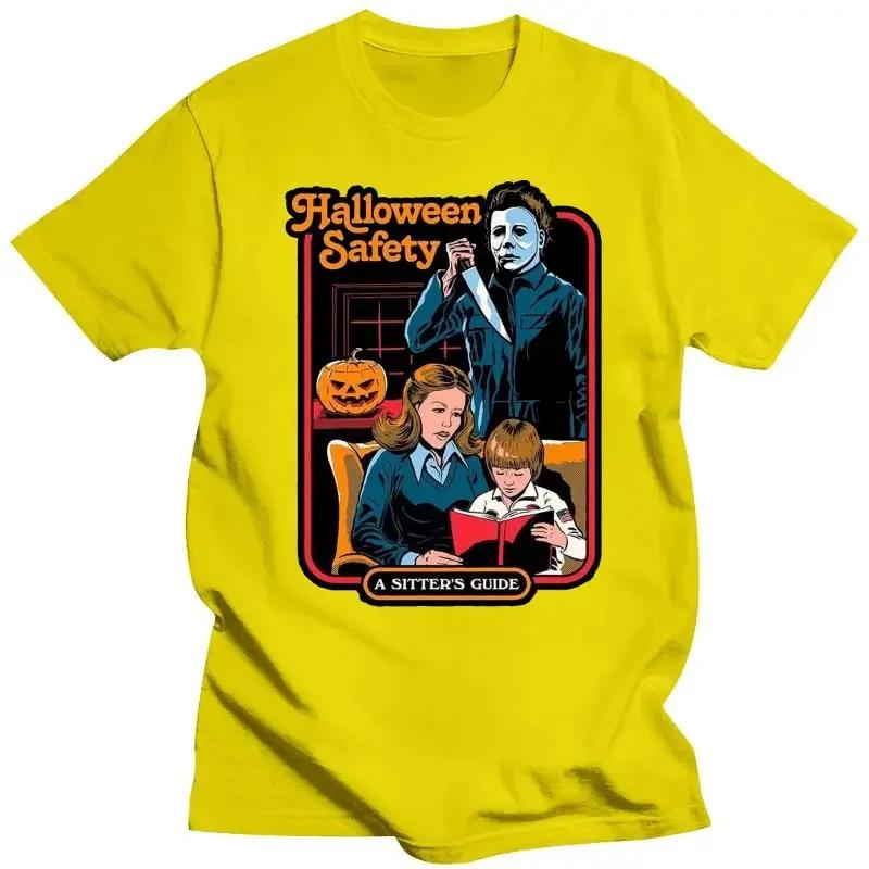 Clothing Shirt Micheal Myers Halloween Safety Horror Cult Movie Joke T Shirt Fun tshirts for designer clothes sale