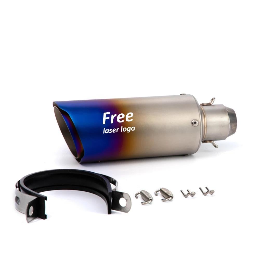 Motorcycle Exhaust Pipe Front and Middle Sections Compatible With Various Models