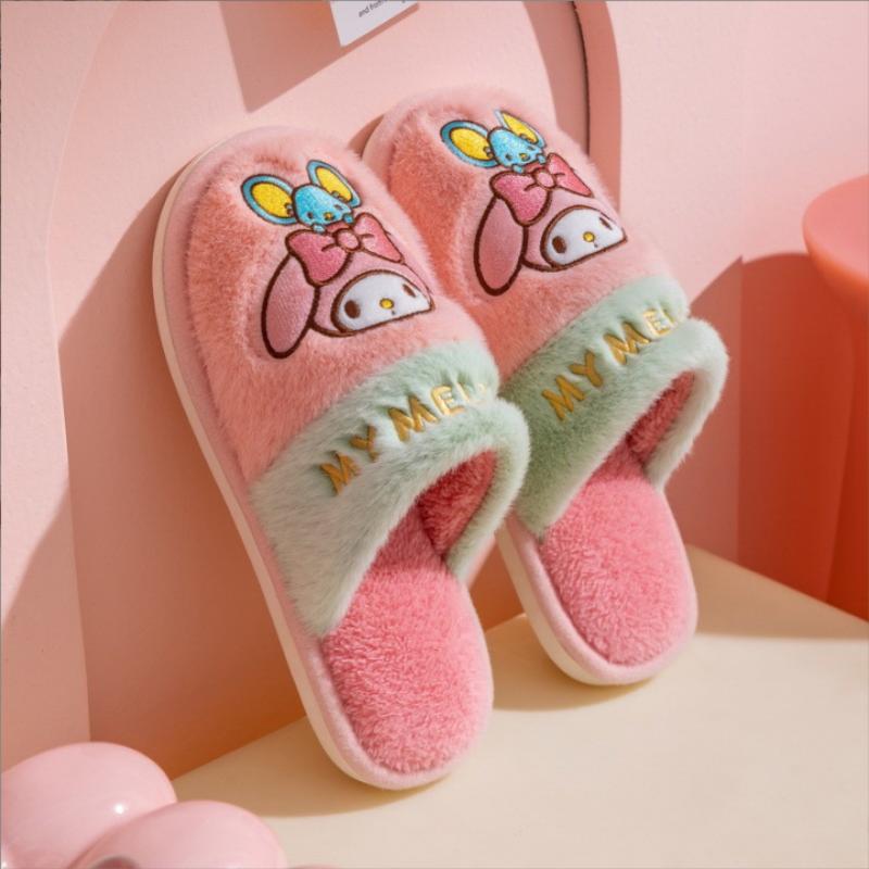 Sanrio My Melody Two-Tone Indoor Fur Slippers - Adult 230mm Single product 4400₽