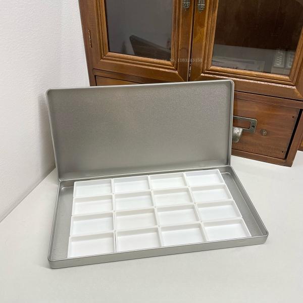 Pusta Żelazna Pudełko na Akwarele 42/84/90 Komórek 1ml 2ml 3.2ml Opakowanie na Samodzielnie Robione Akwarele Przenośna Pudełko na Farby Paleta Artykuły Artystyczne