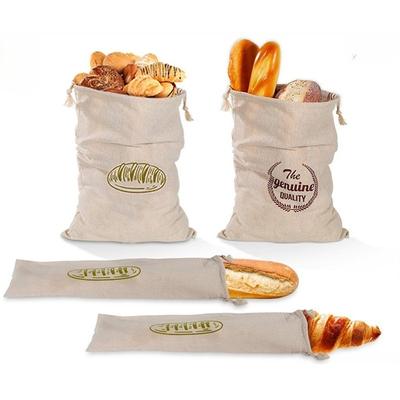 Linen Bread Bag Reusable Bags for Bread Drawstring Bags Homemade Artisan Bread Storage Bag Food Storage Containers