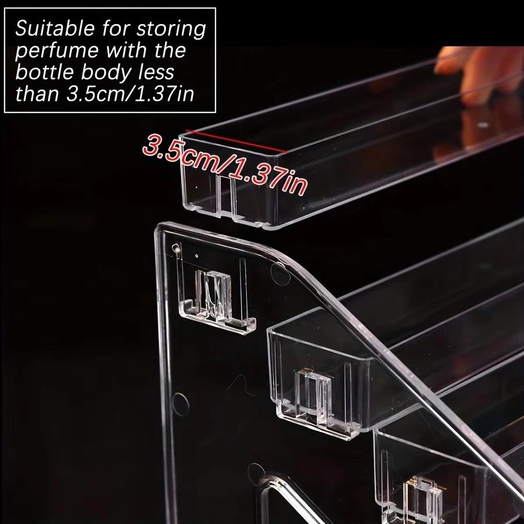 1pc multi-layer acrylic buckle nail polish display rack transparent ladder type sorting rack quick installation cosmetics rack