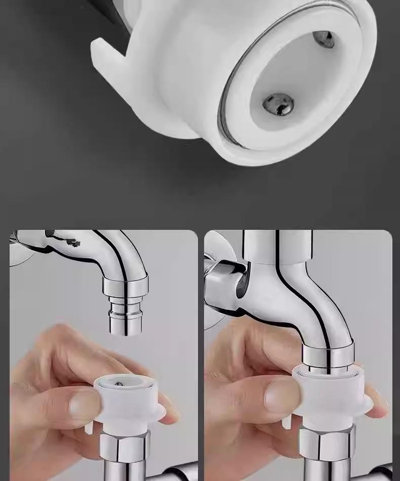 Dual-Outlet Washing Machine Faucet Diverter Valve for Easy Water Distribution