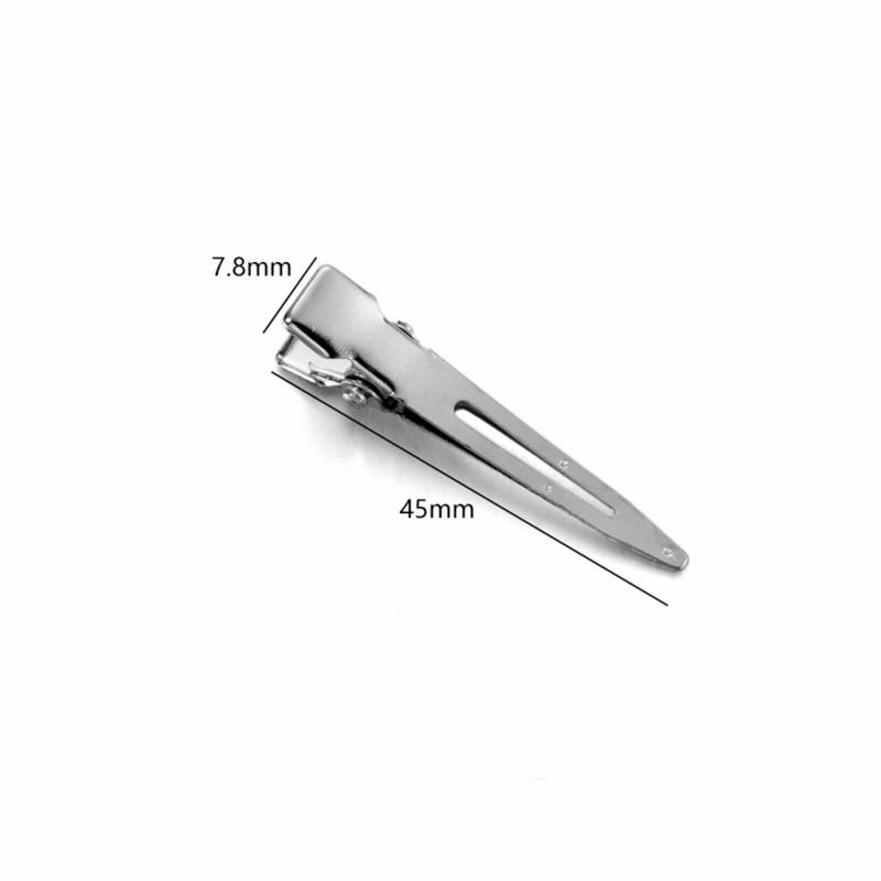 

20pcs/lot Iron Salon Hairdressing Tools Hairpin Duck Mouth Shaped For DIY Hair Clips Base Jewelry Making Supplies