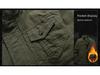 Men's Winter Plus Velvet Thickened Pure Cotton Military Jacket