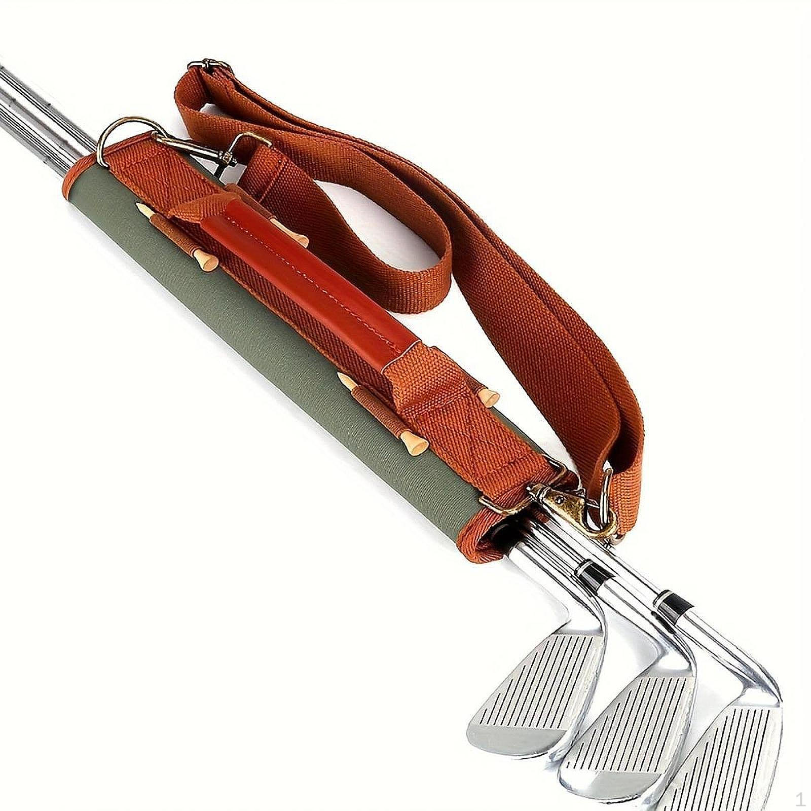 

Golf Club Carrier Sleeve,Golf Carry Bag,Travel Holder with Tee Holders for Professional Outdoor