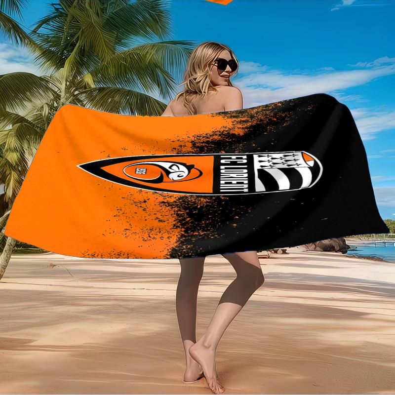 Lorient Crest Design Beach Towel Microfiber Beach Towel, Lightweight and Quick-Dry, for Summer Travel, Swimming Pool Fan Birthday Gift