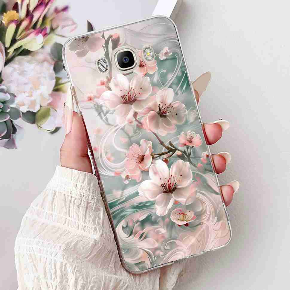 For Samsung Galaxy J7 2016 SM-J710FN Cartoon Animals Soft Silicone TPU Cover For Samsung J7 Core SM-J701F Fashion Flowers Shell