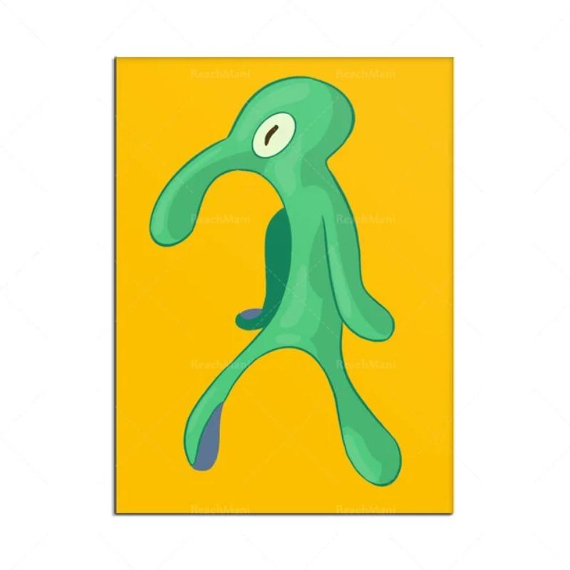 

Галерея Жирный и Дерзкий Картина на Холсте Искусство Кальмара Сквидвард Граффити Принт Настенная Картина Скандинавский Декор Гостиной Постер П 21cm×30cm NoFrame