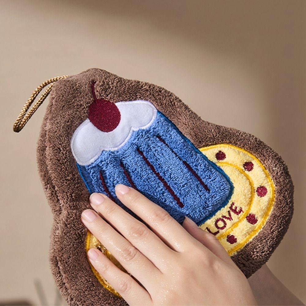 1Pcs Thick Hand Towel Quick Drying Bathroom Kitchen Rag New Handkerchief