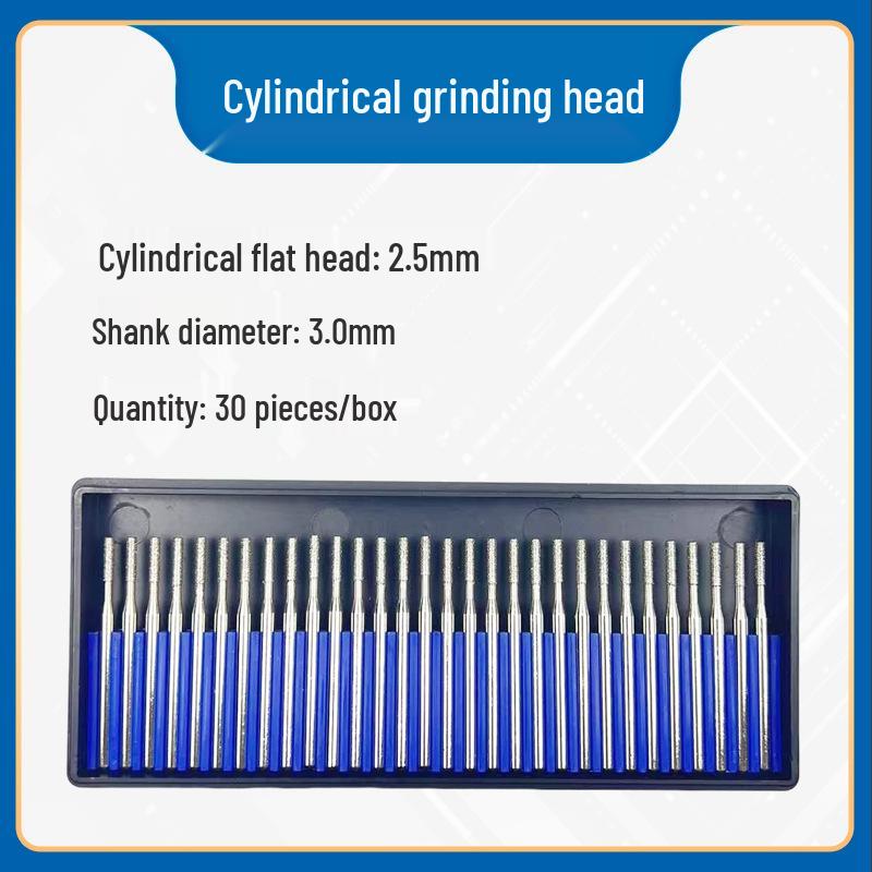 3mm Diamant-Karborund-Schleifkopf für Elektro-/Druckluftschleifer - Kugelförmige Nadel zum Gravieren & Aufbohren