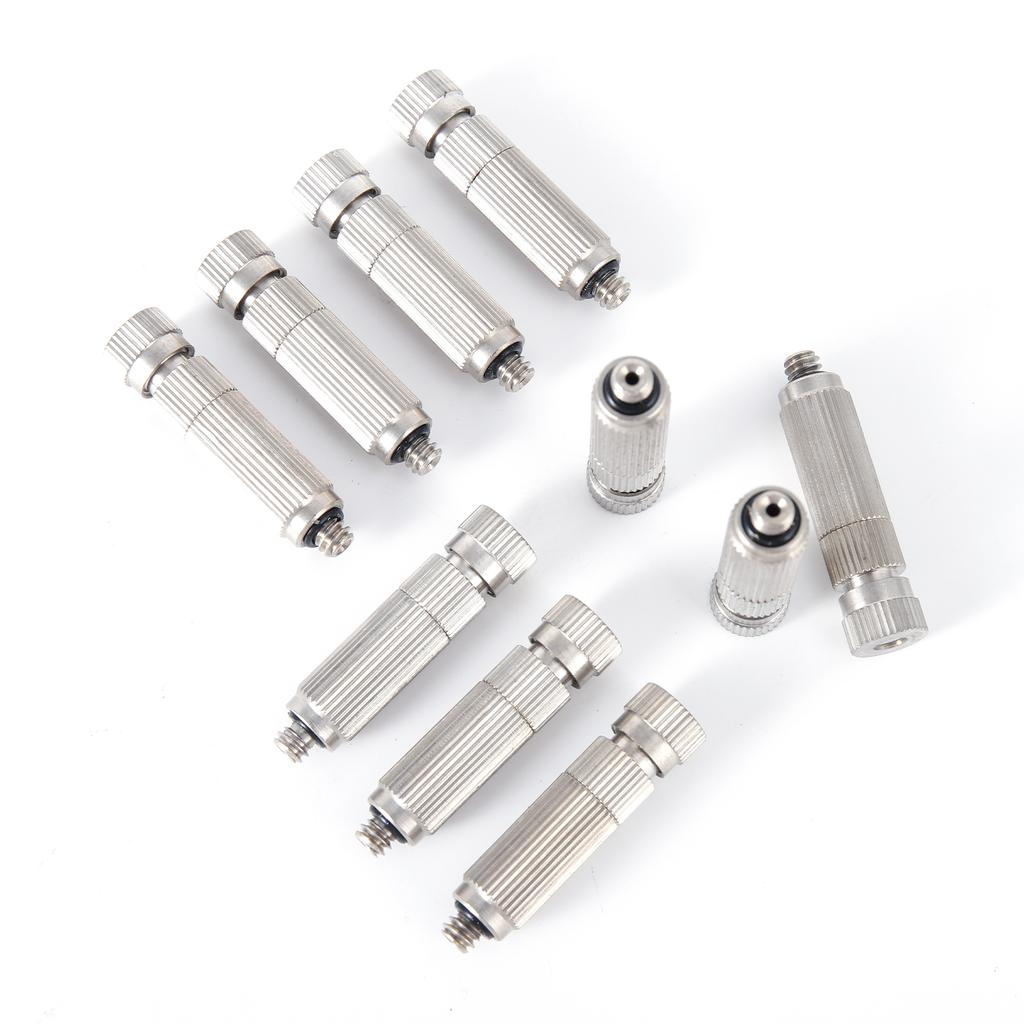 10Pcs High Pressure Misting Nozzle Fogging Sprayer Cooling Landscaping Watering Humidification Disinfection Atomizing Sprinkler