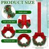 For Christmas Mini Window Wreaths Red Berry With Bowknot Farmhouse Wreath For Kitchen Cabinet