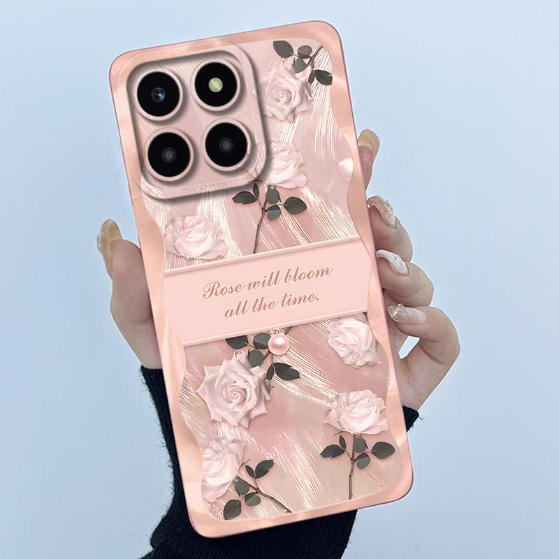 For Honor X6a X6b X6c X6 X6s Case Simplicity flower Soft Silicone Cover For HonorX6a X 6B X6 b Shell Lens Protective Phone Funda