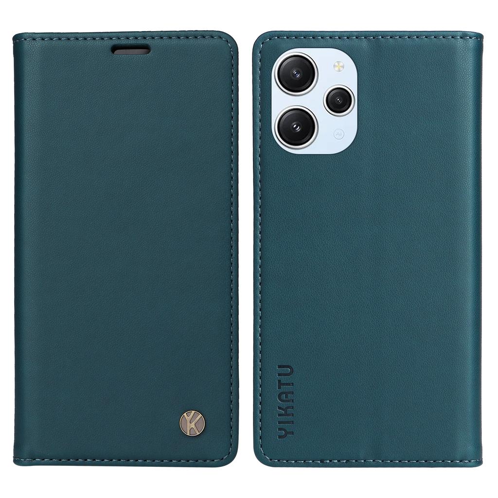 YIKATU YK-001 For Xiaomi Redmi 12 4G/5G (Global)/Poco M6 Pro 5G Leather Case Wallet Phone Cover