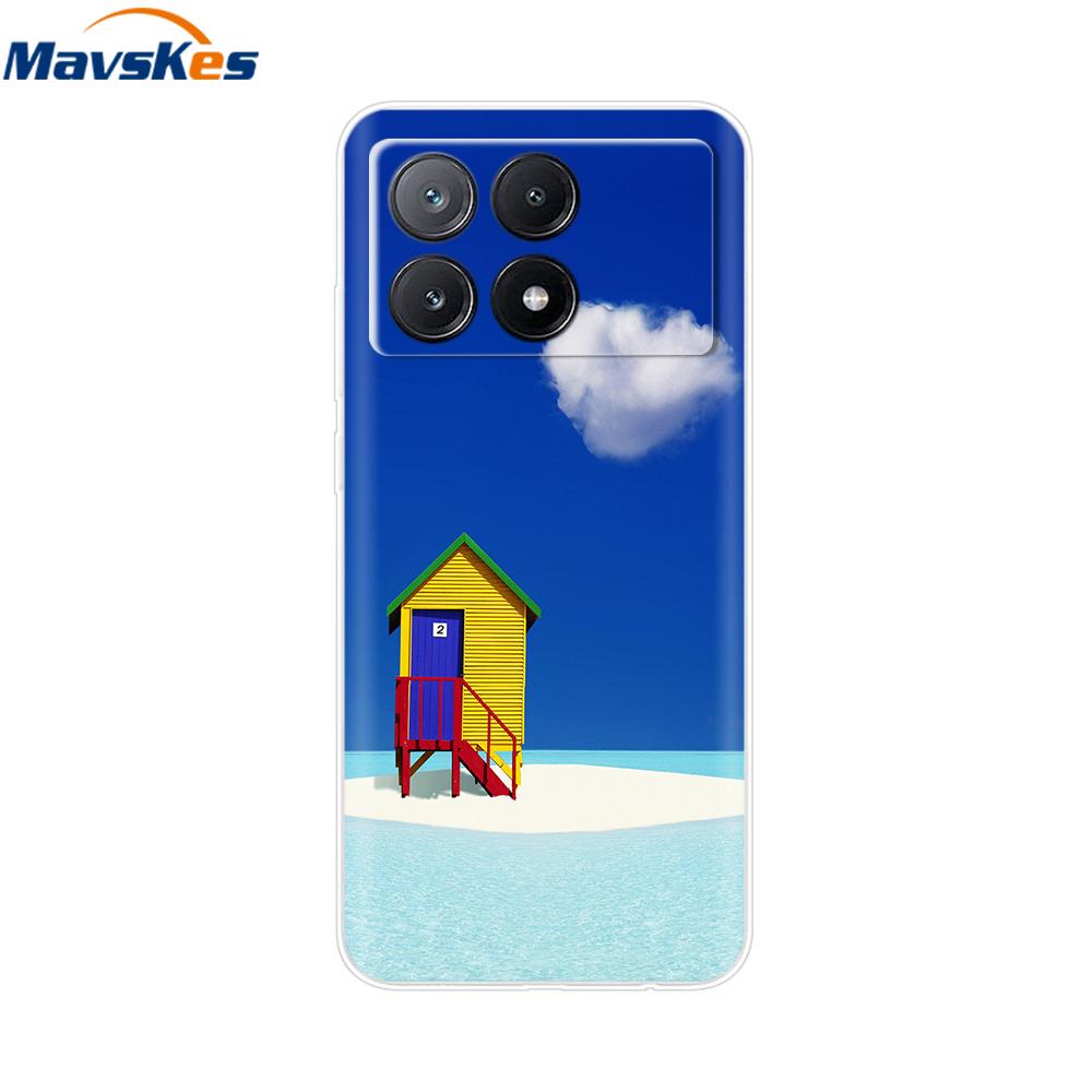 Poco X6 Pro Case Soft Clear Silicone Phone Case For Xiaomi Pocox6 Poco X6  X 6 Pro X6Pro 5G Shockproof Shell Mask Bag Back Cover