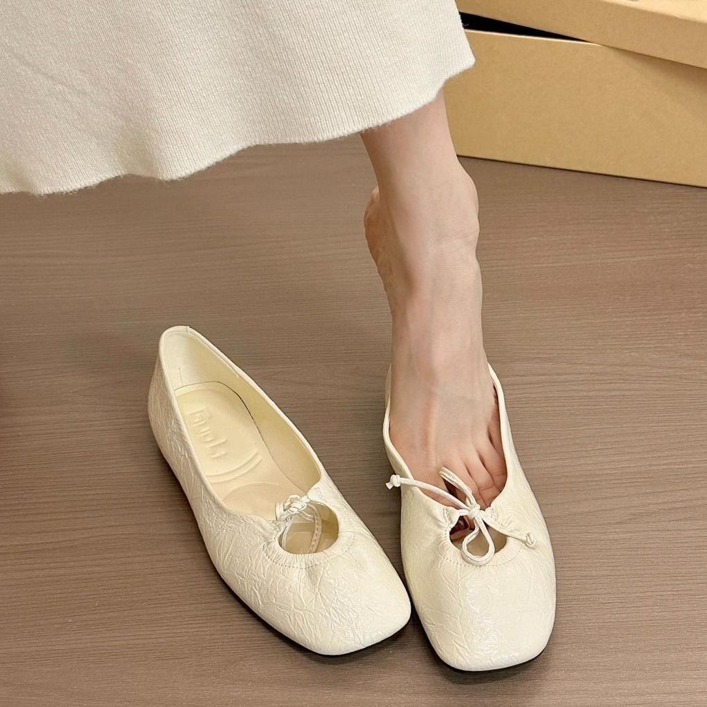 New Flat-soled Women's Shoes Spring Soft-soled Versatile with Skirt Single Shoes