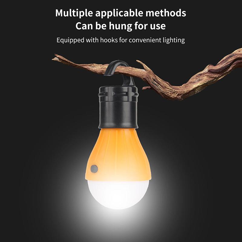Camping Lantern Outdoor Light Battery Powered Lights Multicolor Waterproof Lighting Mini Portable Led Lamp Bulb Emergency Light