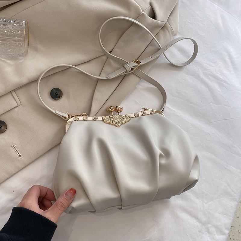 Fashion Cloud Handbag Tote 2026 Top Brand Women DesignerHandbags Evening Party Clip Clutch Small Shell Shoulder Crossbody Bag