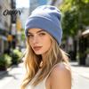 Stylish Thick Knit Hat Unisex Solid Color Beanies, Classic Slouchy Skull Cap for Winter, Soft Thermal Casual Warm Headwear Men Women, Ski Colorful
