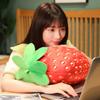 Plush Strawberry Toy Sofa Throw Pillow Office Waist Cushion Stuffed Doll Fruit