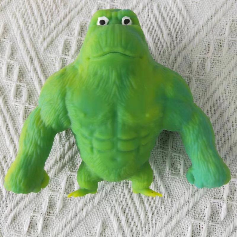 Kinder Lustig Bunt Gorilla Streich Klebrig Dehnbar Hüpfend Knetbar Fiddy Antistress Affe Geburtstagsgeschenk Quetschspielzeug
