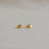 Modernlike 14k Gold-filled Silver Matte Oval Ball Earrings