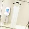 Anti Penetration Lined Bottom Dress Pure Color Anti-Penetration Lining Base Dress Women