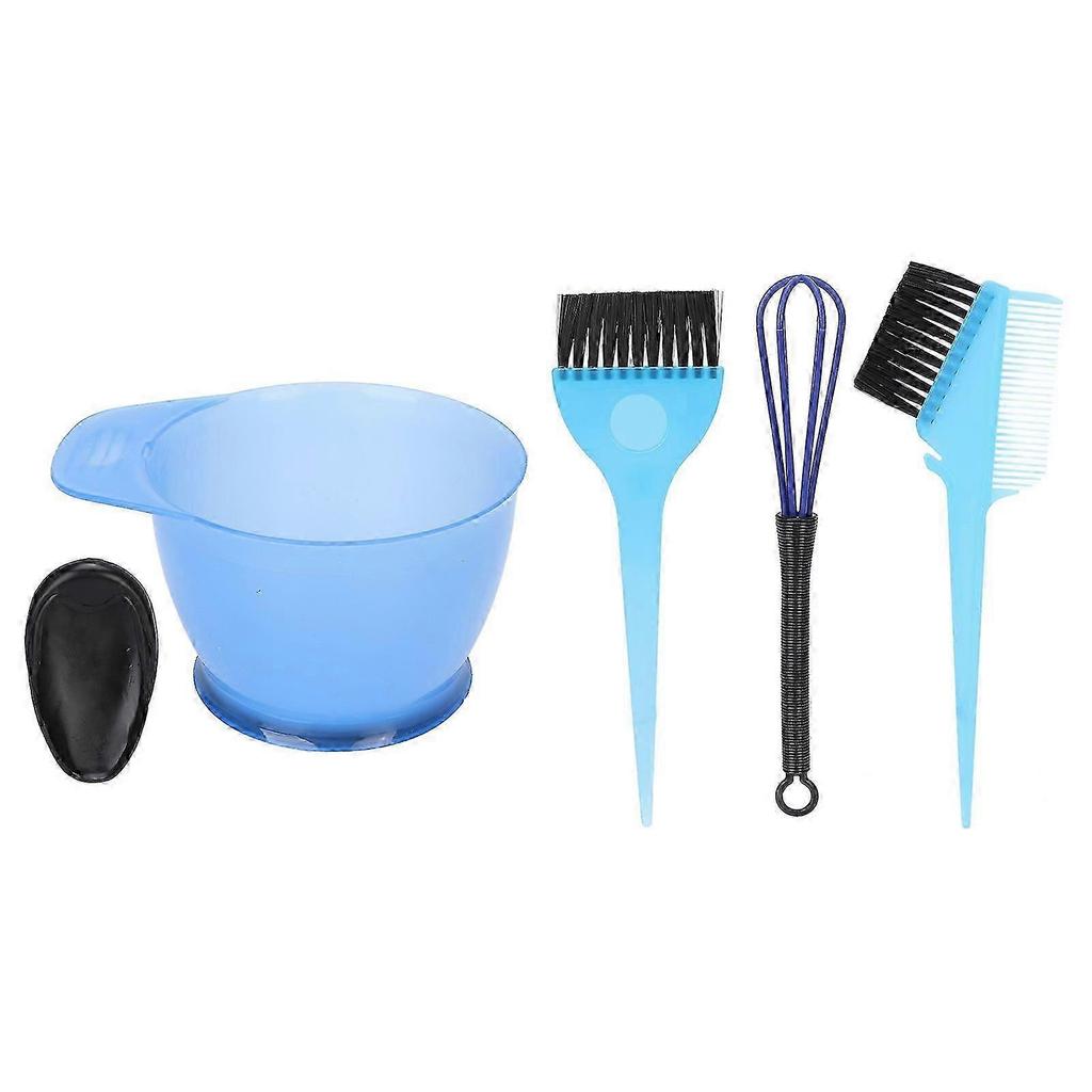 Hair Dye Tools Set 6Pcs ABS Bowl Brush for Home DIY and Professional Salons