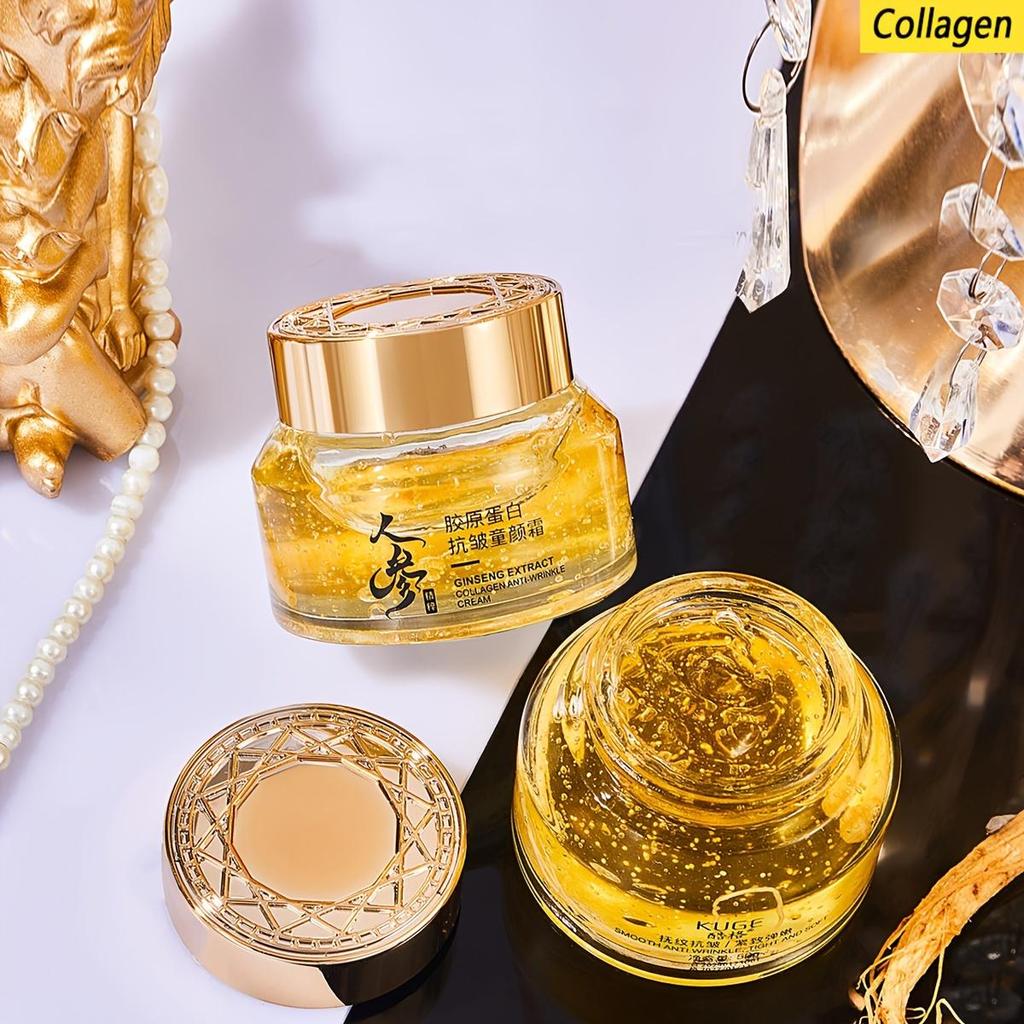 Collagen Ginseng Moisturizing Firming Cream, Hydrating Without Drying, Firming Skin, Anti-Aging Skincare,Make Skin Younger-Looking