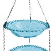 Bird Feeder for Garden, Hanging Bath Ornament, Double Layer Feeder, Garden Bath,