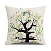 New Household Products Oil Painting Love Tree Linen Pillowcase Gift Sofa Bedroom Cushion Waist Pillowcase