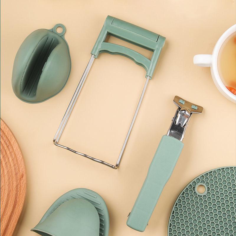 Levantador de Pratos Antiescaldante de Aço Inoxidável – Clipe Antiderrapante para Vaporizador para Tigelas e Pratos