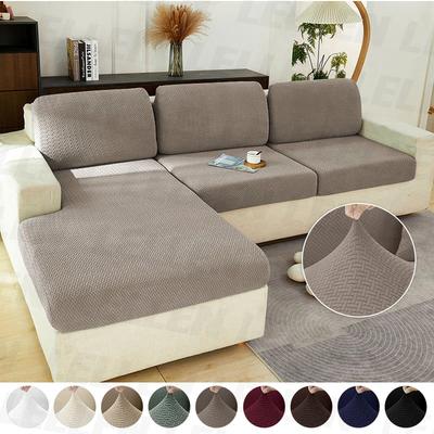 Neue Jacquard-Sofasitzbezüge, Stretch-Sofa-Couchbezug für Wohnzimmer, Sofakissenbezug, Schutz, abnehmbarer und waschbarer Schonbezug