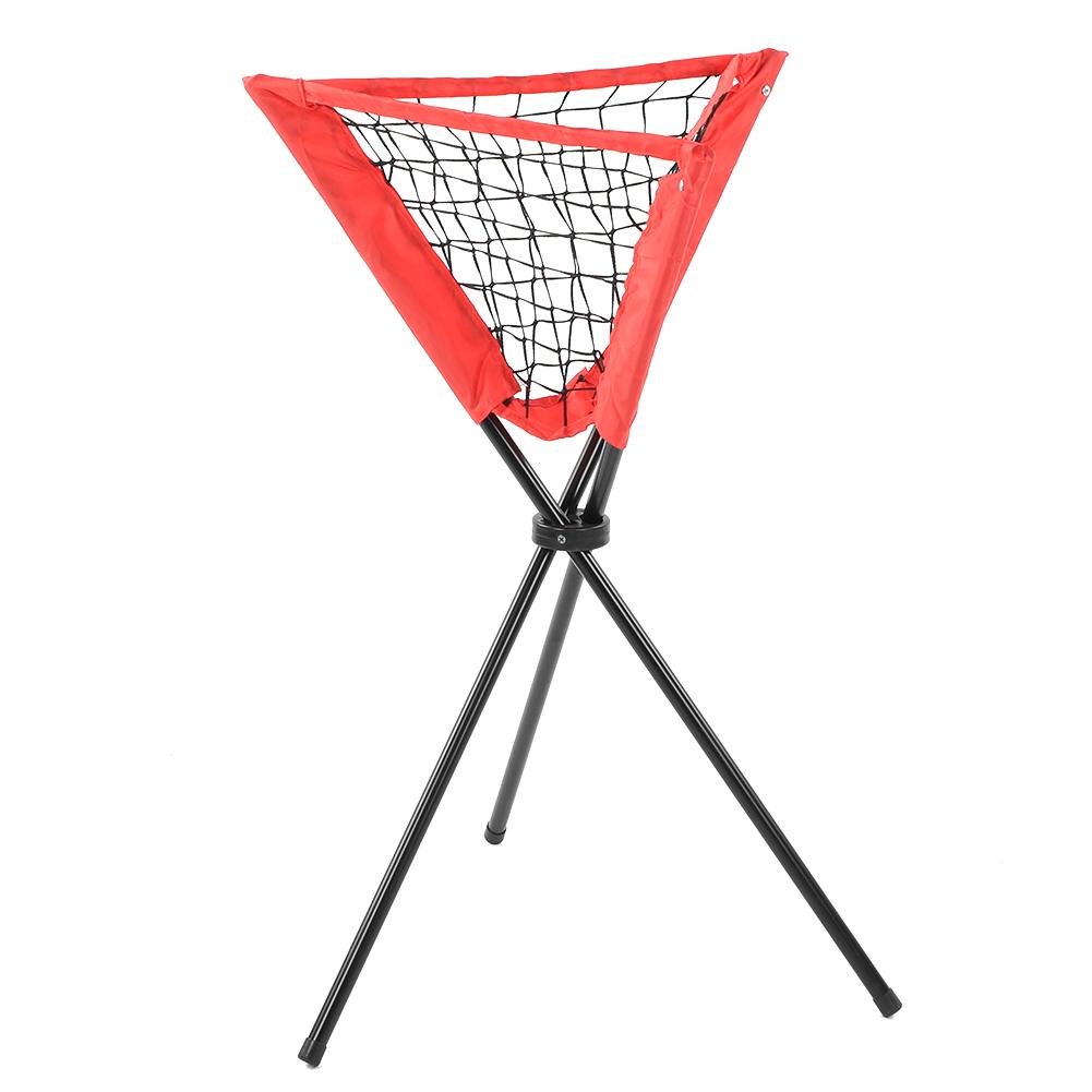 

Треугольная сетчатая сумка для бейсбола, софтбола, отбивания, тренировочная стойка для мячей, красная