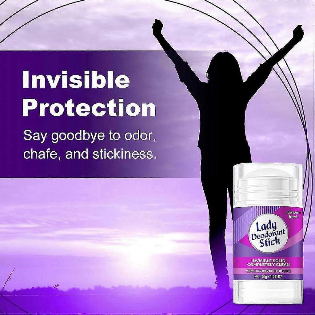 Lady Deodorant Stick 48h Protection, Whole Body Deodorant Stick for Women, Aluminum-Free, No White Marks, 48h Odor Control