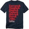 Major League - Team Roster -  Unisex Short Sleeve Children's T-shirt - Blue