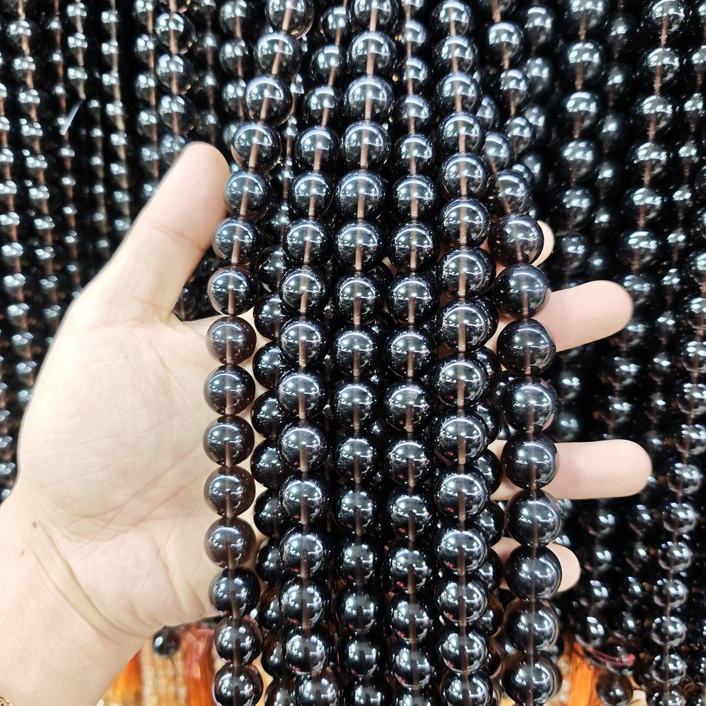 Obsidian Round Bead Loose Jewelry Accessory for DIY Bracelet/Necklace.