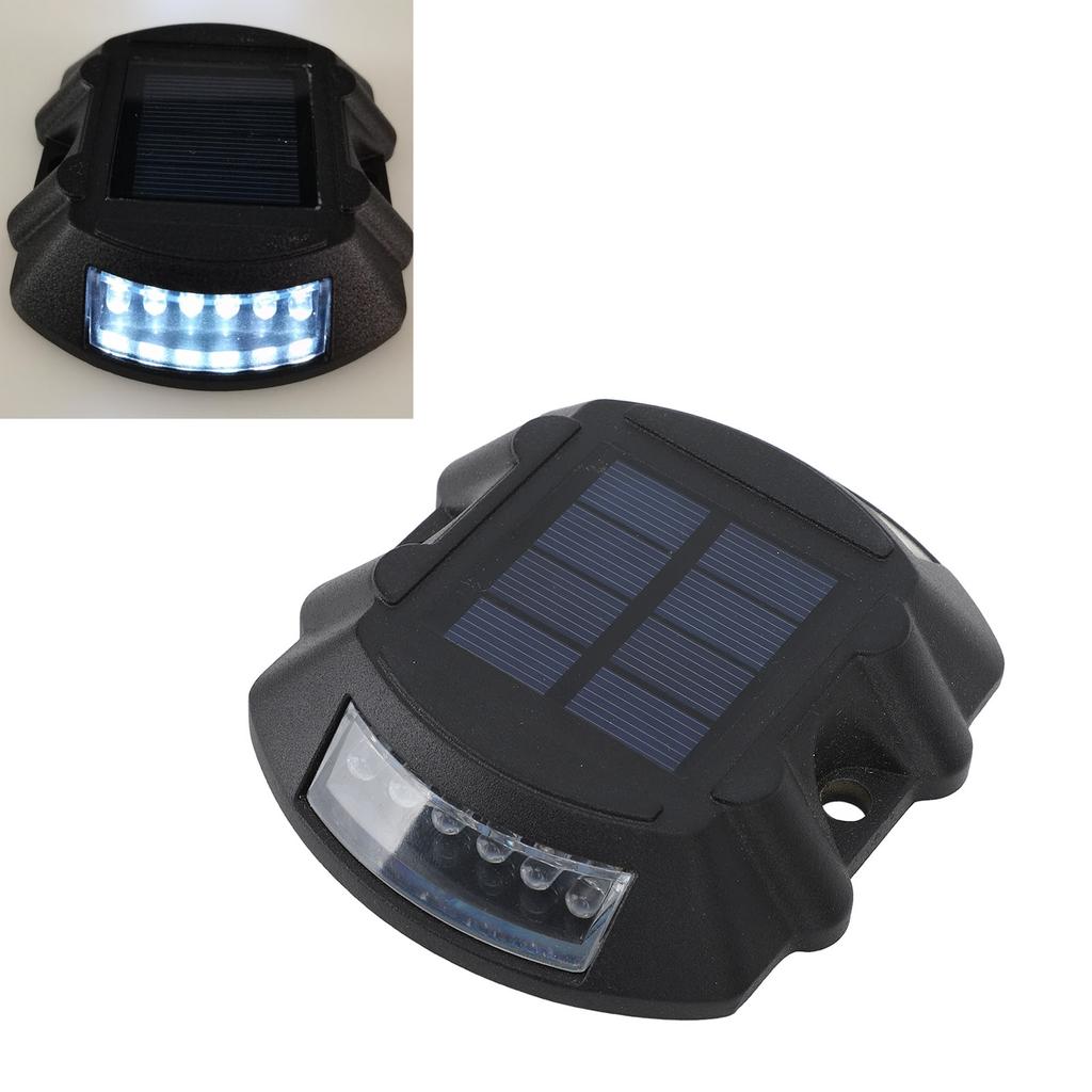 Solar Dock Light IP68 Waterproof Aluminum Alloy Driveway Road Stud Lamp High Brightness LED Solar Deck Lights for Outdoors