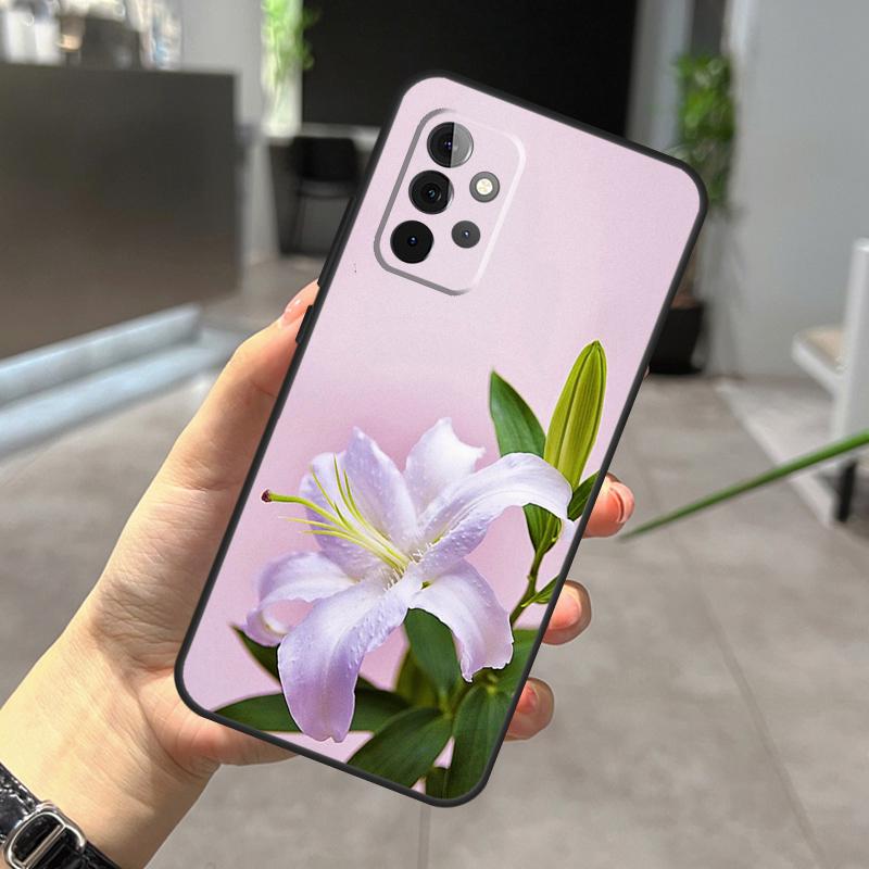 Lily Flowers Case For Samsung Galaxy A32 A12 A22 A52 A35 A26 A16 A05 A55 A15 A54 A34 A14 A56 A36 A13 A53