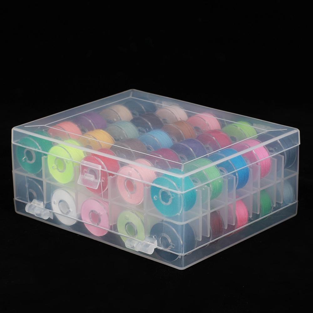 50pcs Portable Colorful Handcraft Sewing Kit Thread Home Use Tool with Storage Box
