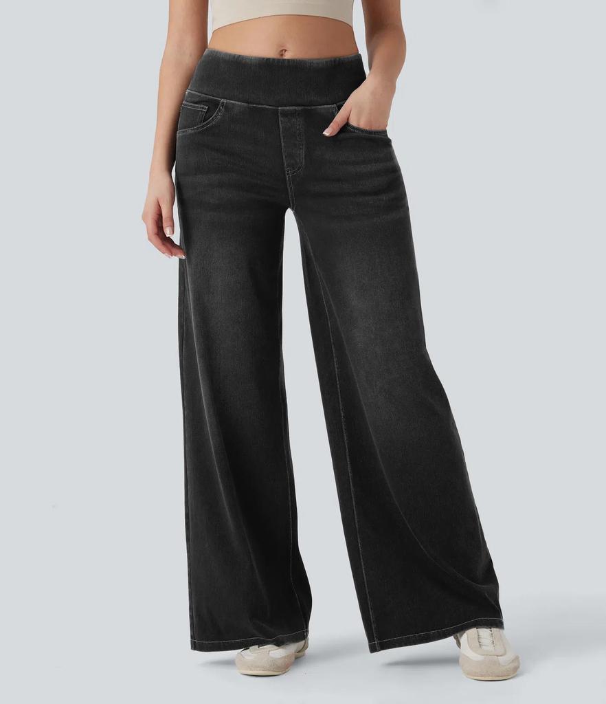 2025 Summer Women's High-Waisted Slimming Wide-Leg Jeans: Casual, Versatile, and Fashionable