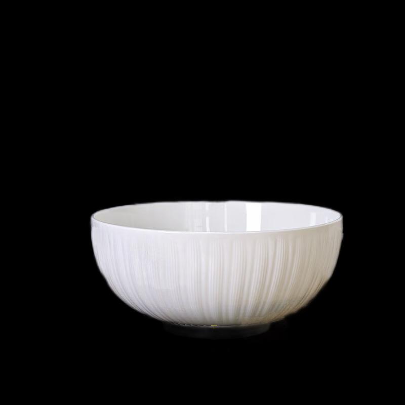 8-inch Nordic Embossed Ceramic Soup Bowl