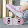 Roller Skate Sneakers Kids Four-wheel Disassembly Flat Shoes Runaway Shoes / Wheel Skate  Shoes with Wheels