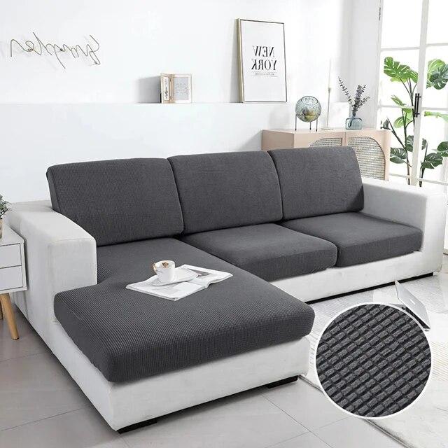 Husă de pernă de canapea groasă Huse de perne de canapea montate pentru camera de zi Husă de scaun elastică jacquard lavabilă Protector de mobilier